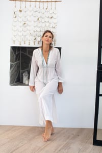 Image 1 of Long Sleeve Maxi Dress White