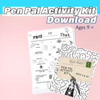 Pen pal activity kit ages 9+