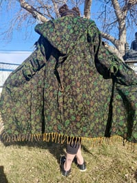 Image 3 of Green Paisley Fringe Coat