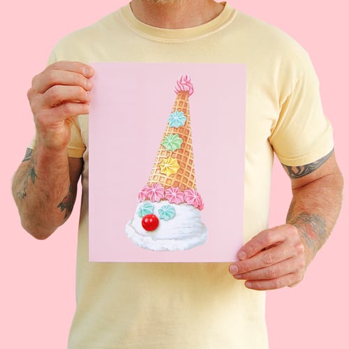 Image of Clown Cone Prints 8.5" x 11" (Yellow or Pink)