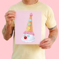 Image 2 of Clown Cone Prints 8.5" x 11" (Yellow or Pink)
