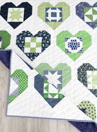 Image 3 of Wholehearted quilt pattern - PAPER pattern