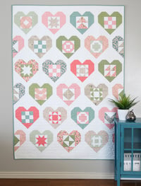 Image 4 of Wholehearted quilt pattern - PAPER pattern