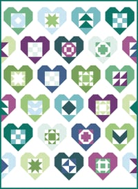 Image 5 of Wholehearted quilt pattern - PAPER pattern