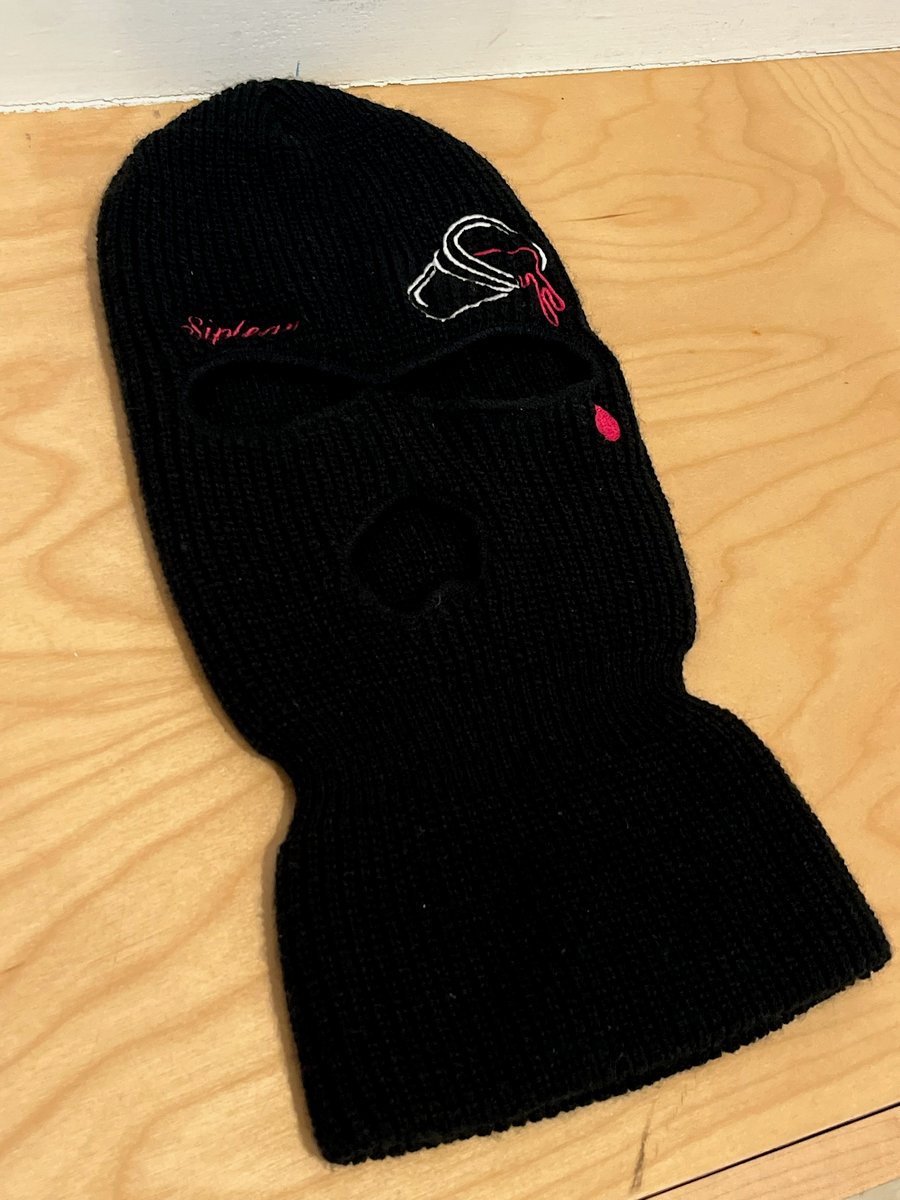 Image of Siplean "Tear Drop" Embroidered Ski Mask