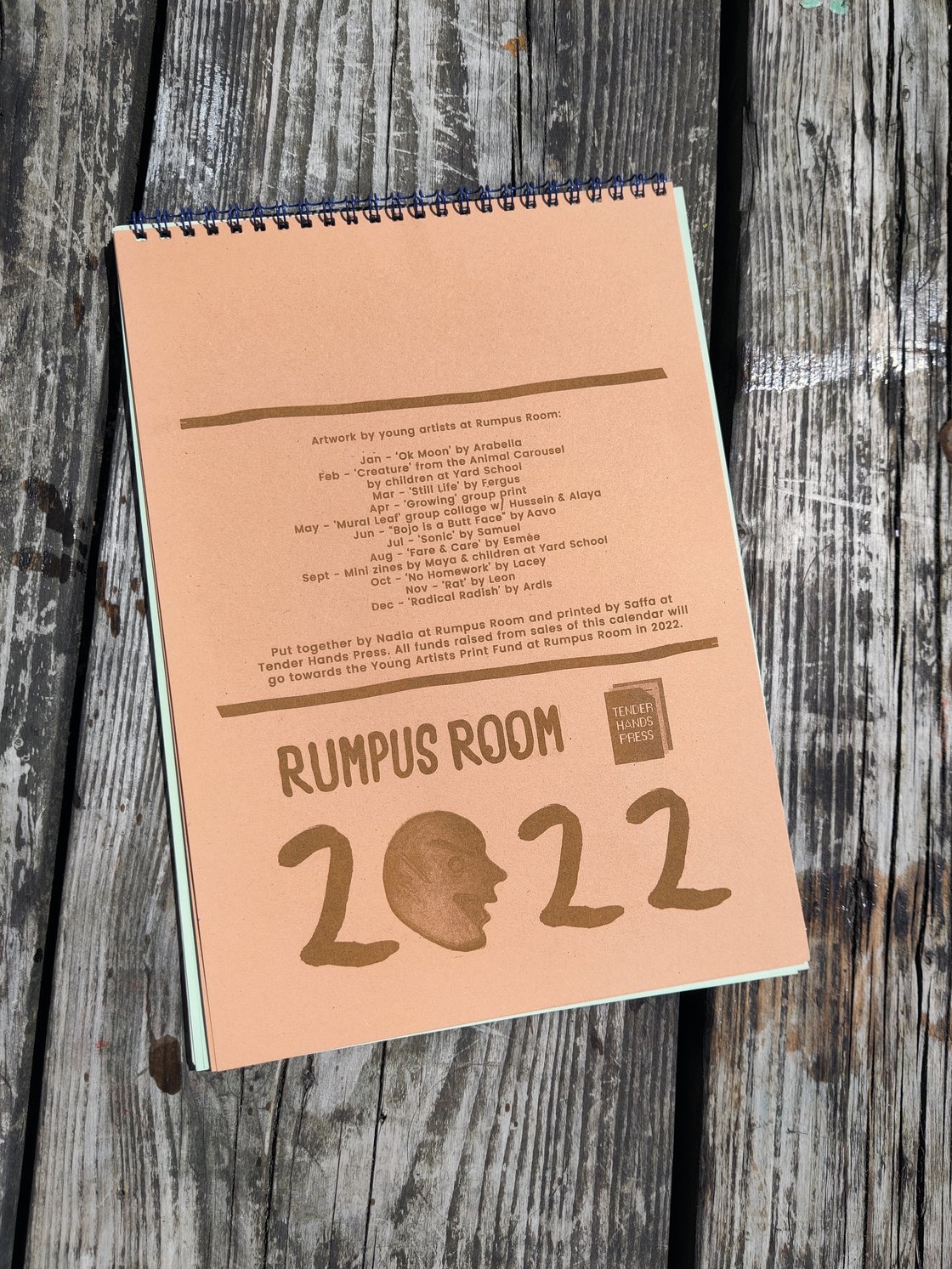 Image of Rumpus 2022 Calendar 