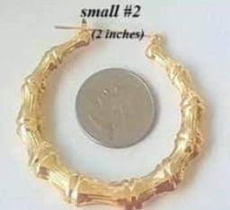 Image of Bamboo Earring Size Chart Reference only (No Charge)