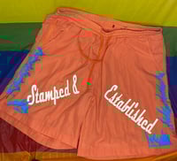 Image 1 of SUPER STAMPED CASUAL SHORTS (Flames Optional)
