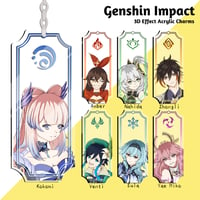 Image 1 of Genshin Impact 3D effect acrylic charms