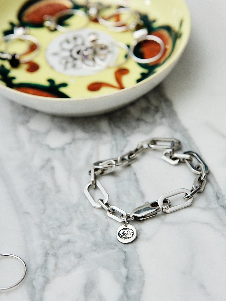 Image of BRACELET RAOUL PLAQUÉ ARGENT