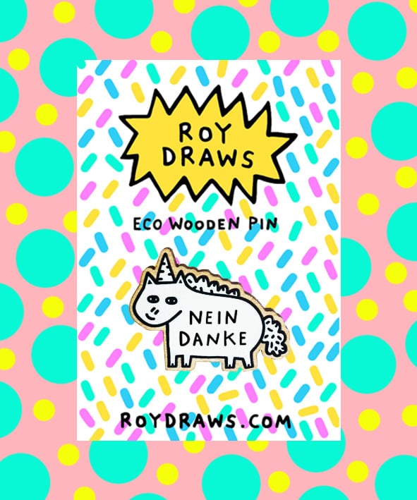 Image of Nein Eco Wooden Pin