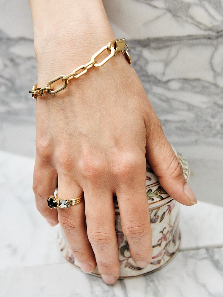 Image of BRACELET RAOUL PLAQUÉ OR