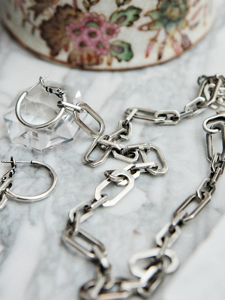 Image of COLLIER RAOUL PLAQUÉ ARGENT