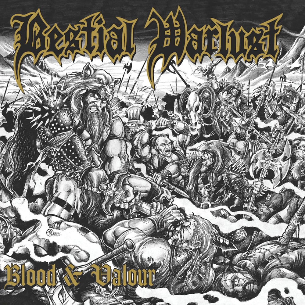 BESTIAL WARLUST - VWTD / BLOOD AND VALOUR FRIDGE MAGNETS (CD COVER SIZE)