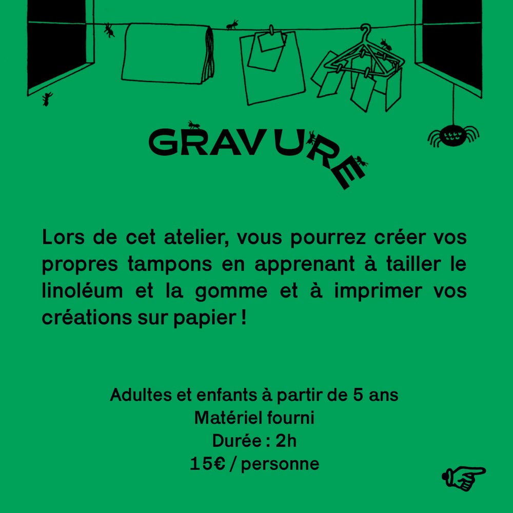 Inscriptions ateliers Graphic Bazar