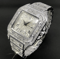 Iced Out Diamond Square Watch