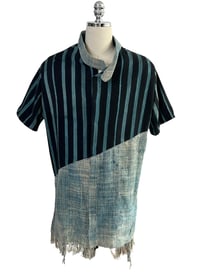 Image 3 of Woven Fringe Snapdown Short Sleeve Shirt