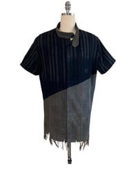 Image 4 of Woven Fringe Snapdown Short Sleeve Shirt