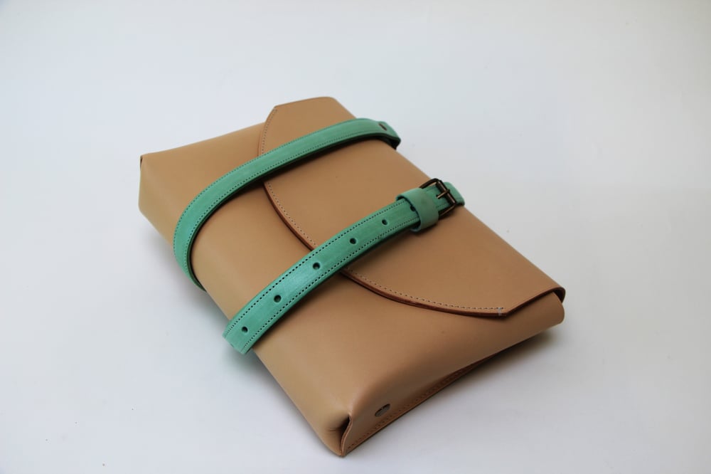 Image of Julienne MIDI naturel/mint belt