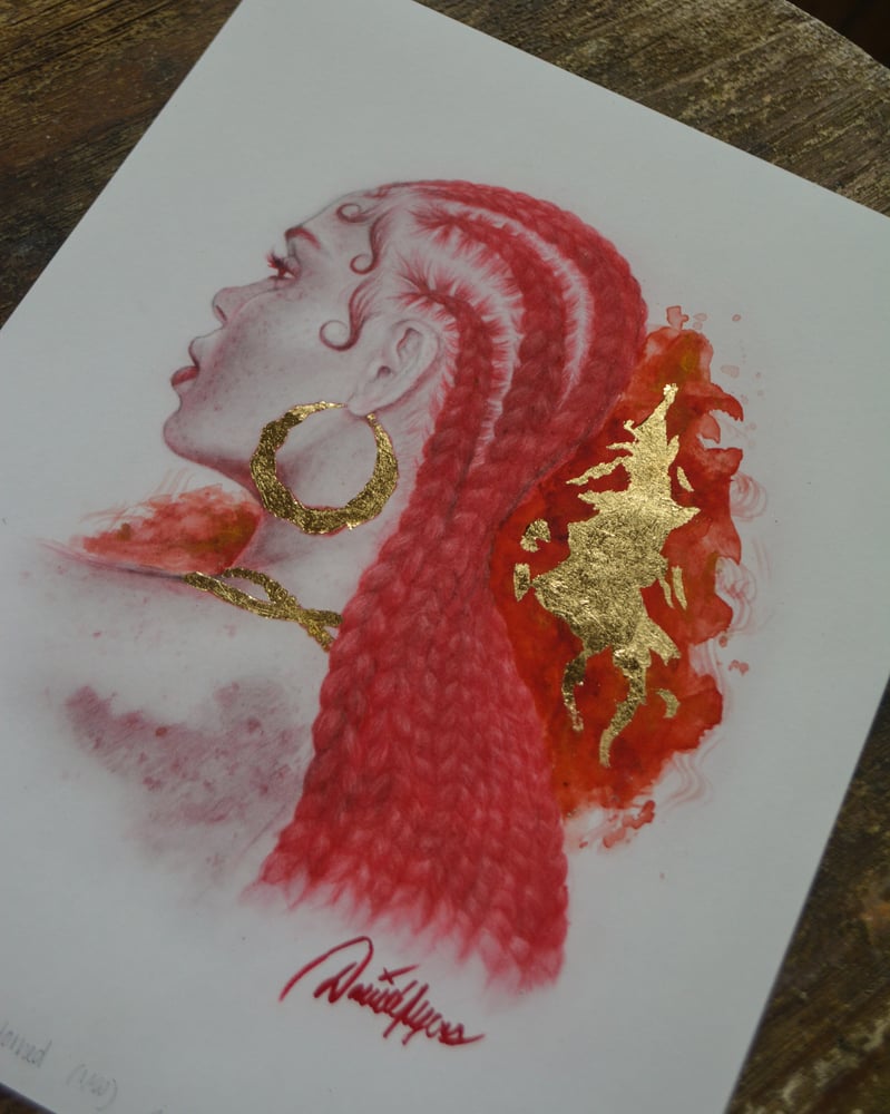 Image of Adorned - Limited edition gilded print
