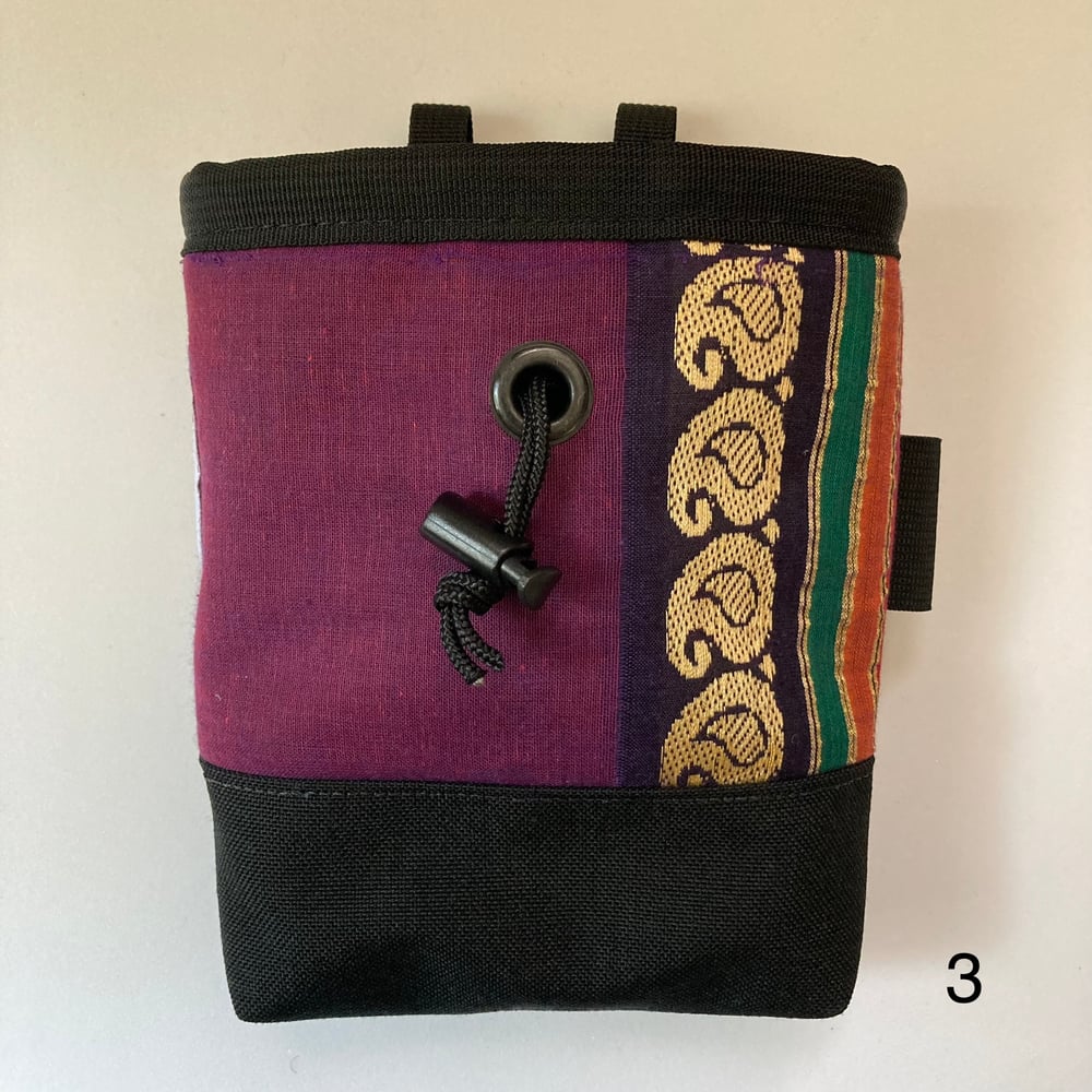 Upcycled Sari Chalk Bags