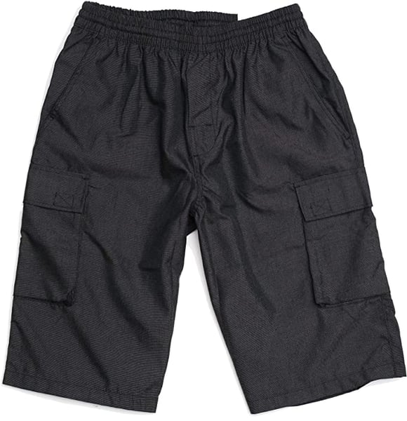 Image of Yago Men's Plaid Checker Shorts Charcoal Grey