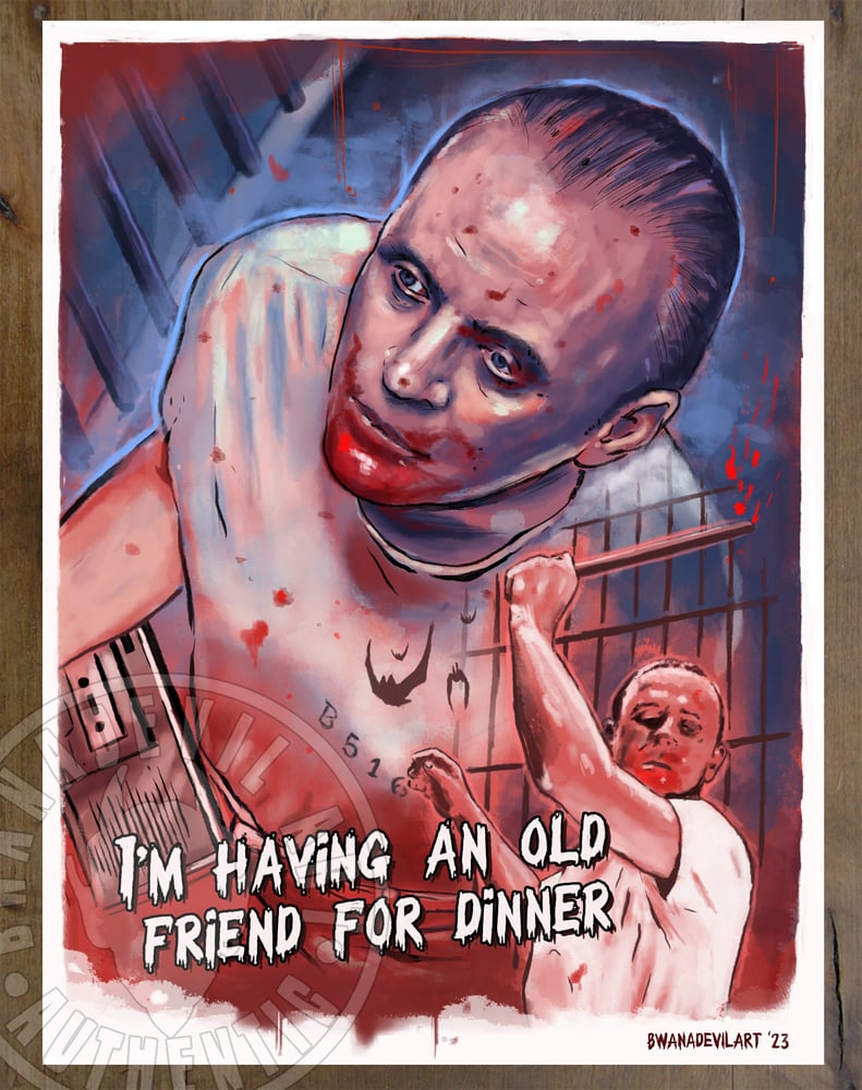 Image of The Silence of the Lambs (Hannibal Lecter) 9x12 in. Art Prints