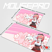 Image 2 of Hololive - Usada Pekora X Sakura Miko Mousepad
