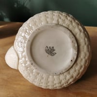 Image 5 of Antique Belleek Irish Porcelain 'Shamrock' Teapot c. 1891 - 1926
