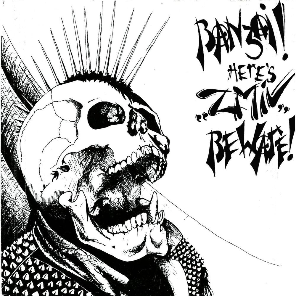 Image of ZMIV - "Banzai ! Here's "Zmiv" Beware !" 7" (with booklet)