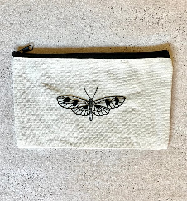 Image of Moth Zipper Pouch