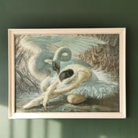 Image 1 of 'The Dying Swan' by Vladimir Tretchikoff, Mid-Century Iconic Vintage Print