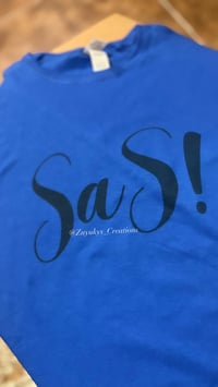 Image 1 of Royal Blue Women Stretch SaS T-shirt (Lady#1) 