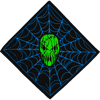 "OG Spiderweb" Bandana (Blue / Green)