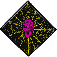 "OG Spiderweb" Bandana (Yellow / Pink)