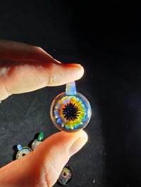 Image 1 of Psychedelic flower with opaline loop..