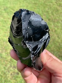 Image 9 of Raw Black Obsidian Chunk #1813