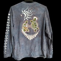 Image 2 of 2x Unisex terrapin Long Sleeve blue 