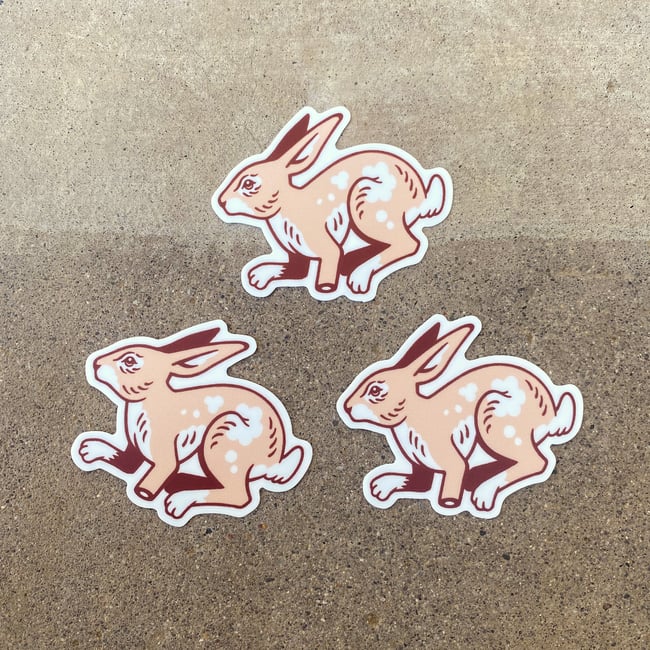 Anti Rabbit's Foot Sticker