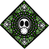 MISSION : INFECT Bandana (White / Green)
