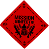 MISSION : INFECT Bandana (New School Red / Black)