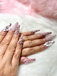 Image 1 of Mauve Rhinestone set 