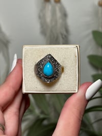 .925 STERLING SILVER TURQUOISE RINGS