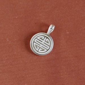 Image of Shou charm silver necklace