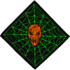 "OG Spiderweb" Bandana (Green / Orange)