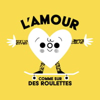 Image 2 of T-shirt : l'amour comme sur des roulettes