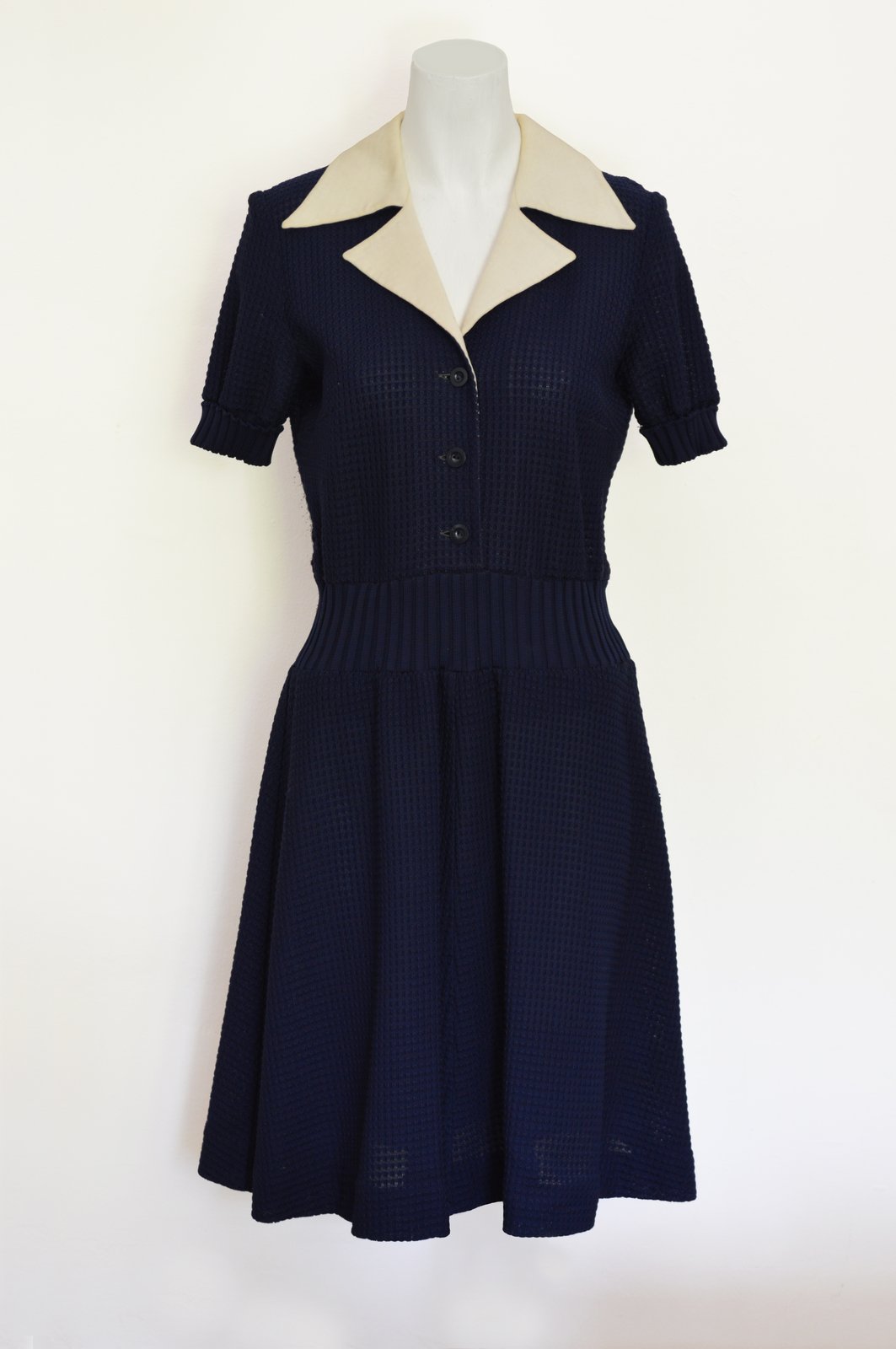 1970s Lanvin navy dress | Mariella Castaneda Vintage shop