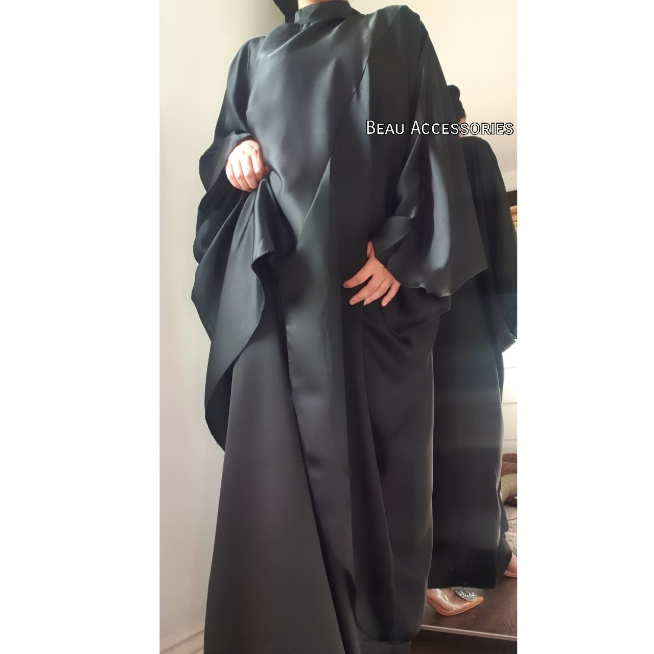 Image of Black Satin Co ord