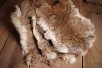 boho style rabbit brown fur