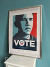 Shepard Fairey "OBEY"  Affiche OFFICIELLE Barack Obama Vote 2008